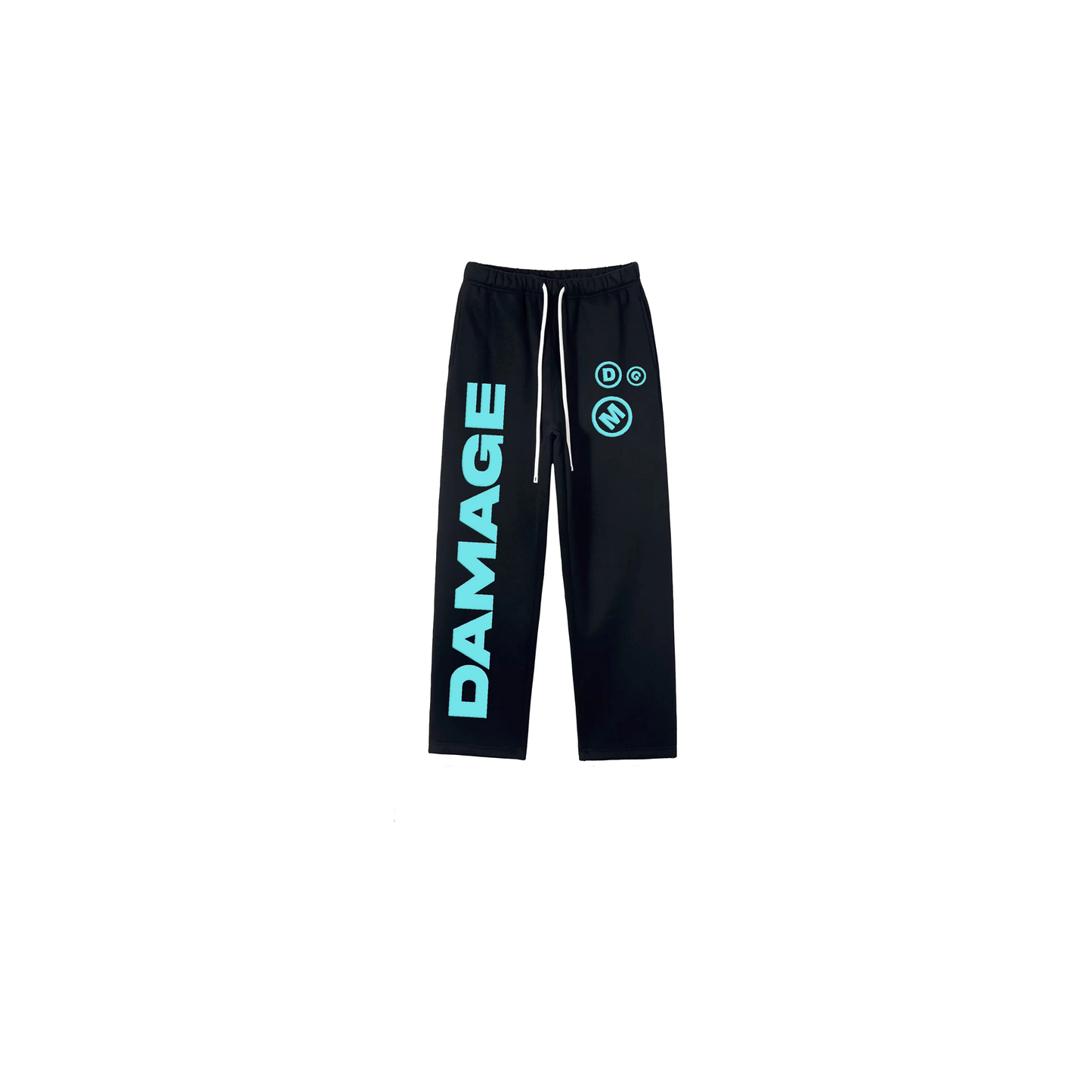 Damage Sweatpants Black & Blue